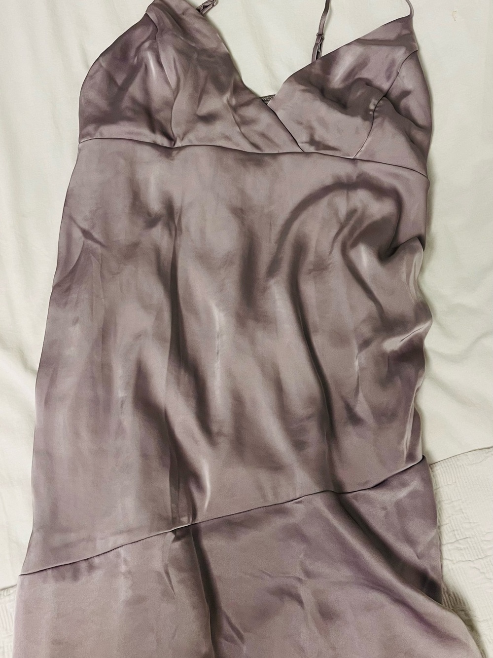 Silky Lavender Slip Dress